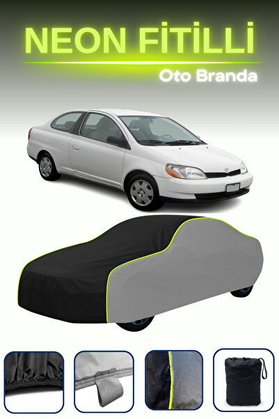 Cemku Shade رمادي-أسود-رمادي [تويوتا إيكو كوبيه] غطاء سيارة متوافق مع حبال ال...