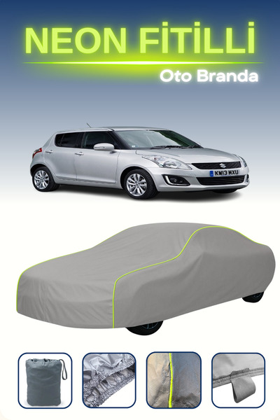 Cemku Shine رمادي [سوزوكي سويفت 5 أبواب 2014 - 2017] مشمع سيارة متوافق مع حبا...