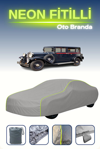 Cemku Shine رمادي [Fiat 521 1928 - 1931] مشمع سيارة متوافق مع حبال النيون، مق...