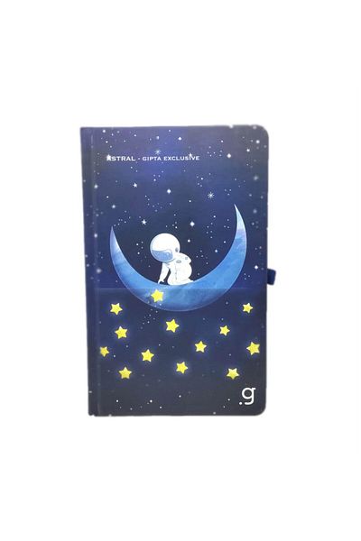 Gıpta Notebook Astral 13*21 Stitched Hard Kpk.96Yp Striped Yellow Star