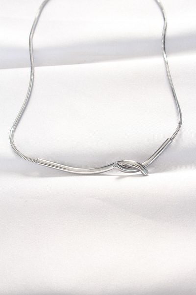 Skygo 316L Steel Silver Color Necklace - Tj-Bko8528