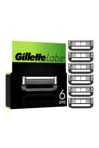 Gillette Set of 6 Gillette Labs razor refills, superior performance, increased durability