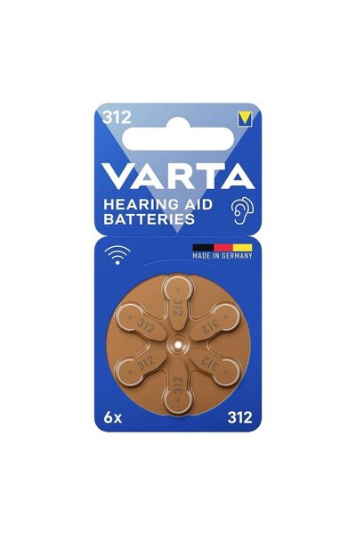 Varta 312 No Kulaklik Pili 6li Paket (4767)