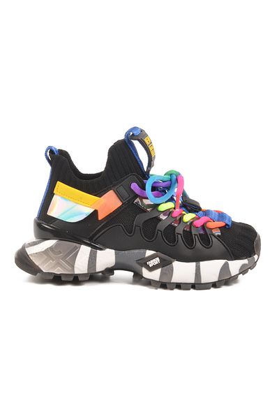 Guja Pantofi sport negri Anorak ușoare unisex pentru copii 25Y638-1 F