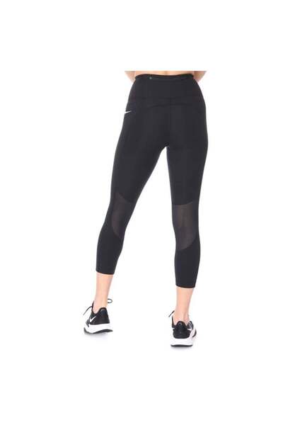 Nike W Nk Df Fast Crop Kadın Siyah Tayt - CZ9238-010