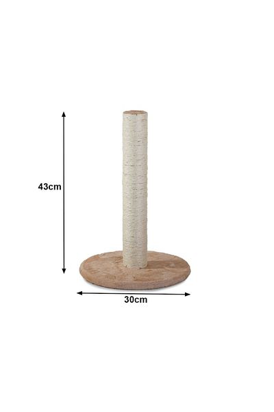 varioshop VarioShop® cat play and scratching post set, plush ball, soft base, sturdy construction