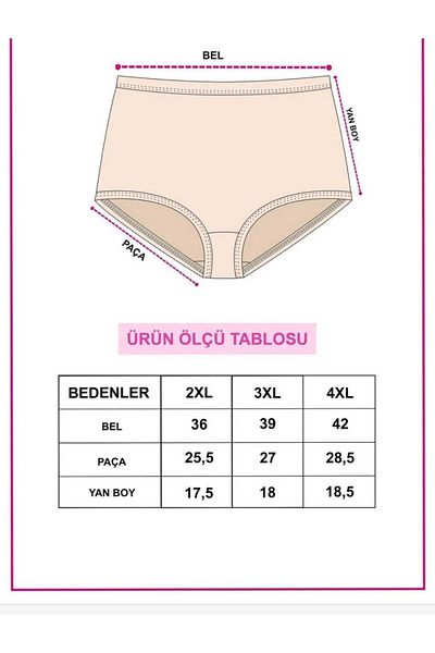 wear treasure Women's 7-Piece Lycra Curve Large Size Ribbed Oversize High Waist Panties
