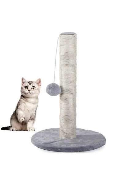 varioshop VarioShop® cat play and scratching post set, plush ball, soft base, sturdy construction