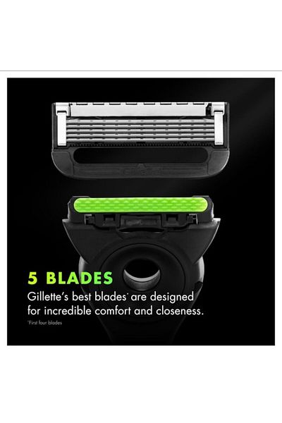 Gillette Set of 4 Gillette Labs razor refills, comfortable and precise shaving