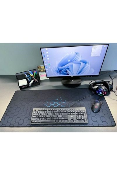 varioshop VarioShop® Gaming Mousepad, Waterproof, Anti-Slip Coating, Large Work Surface, Comfortable