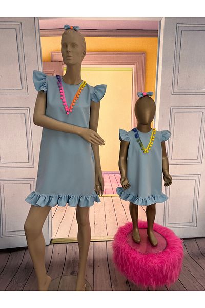 NA ADDESIGN Rochie mama fiica, combinație mama fiica (trebuie adăugată separat în coș, prețurile sunt separate)