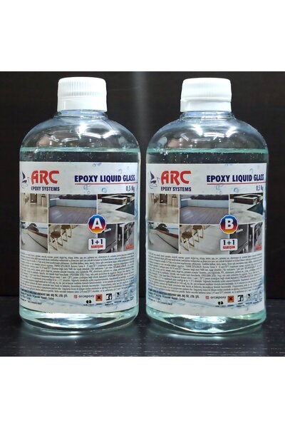ARCMARİN EPOKSİ SIVI CAM ULTRA ŞEFFAF PARLAK LIQUID GLASS SU YALITIM VE KAPLA...