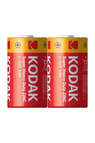Kodak Blisterli Çinko Karbon Büyük Pil 2'Li Paket