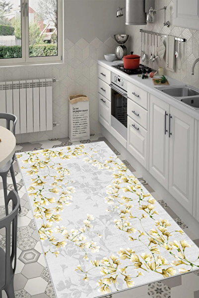 Halise Home Yıkanabilir Kaymaz Taban Baskılı Halı & Yolluk