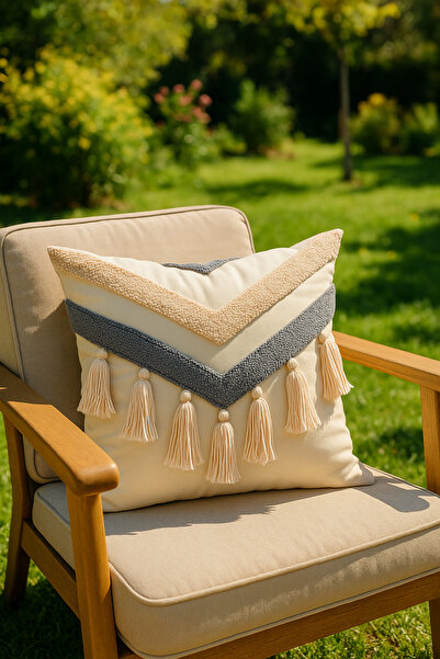 SAYMİNE رمي وسادة التطريز لكمة (المعطف) هدية زخرفة اليدوية اليدوية لكمة وظيفة...