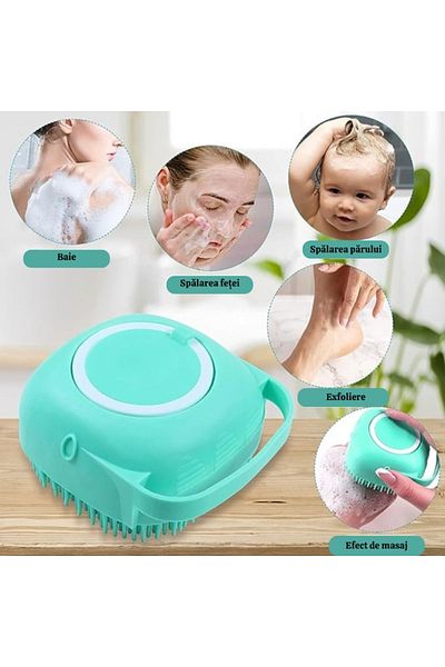 varioshop Burete din Silicon Moale VarioShop®, Utilizare Universala, pentru Curatare Corporala, Capilara, pen