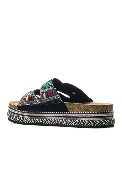 Guja Жіночі домашні капці з каменем 25y 25y103 Z Чорні