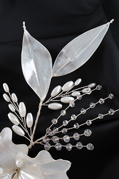 KEEBA Accesoriu pentru păr Helen Bride. Accesoriu de păr de logodnă din porțelan. Accesorii pentru păr Söz Nikah Kına. Coroana miresei