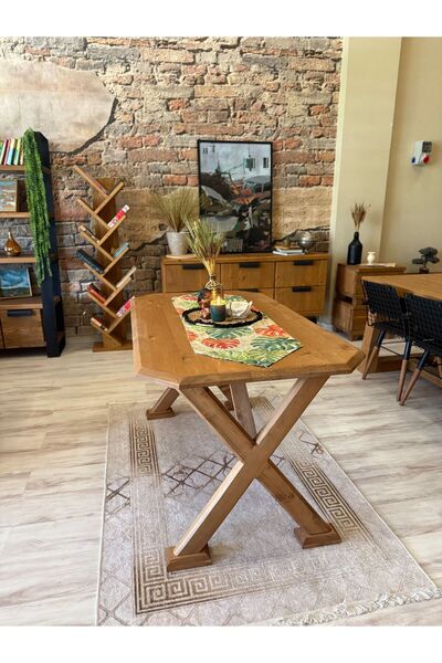 NTCollection Ntconcept Arden Doğal Ahşap Masif Yemek Masası (85X220CM)