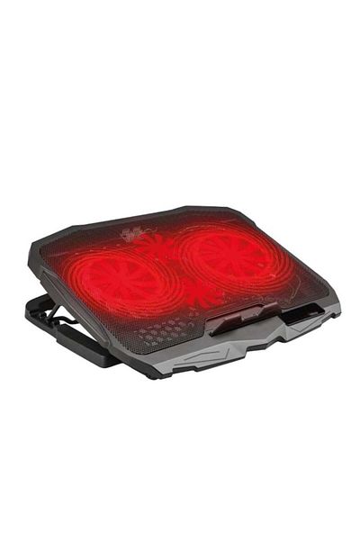 varioshop VarioShop® laptop cooler, 12 - 17 inch compatibility, LED lighting, 4 height levels,