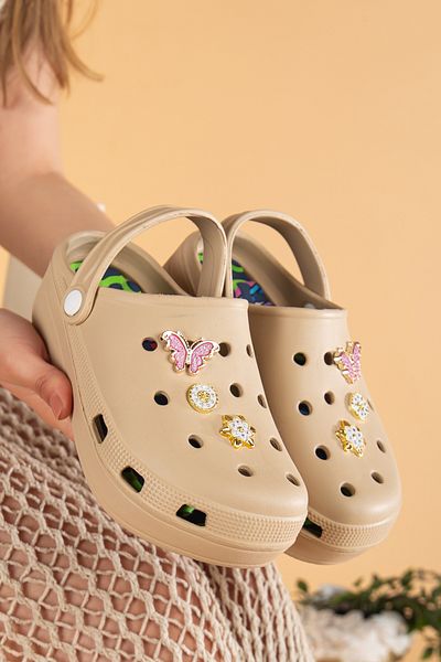 uway Massage Colorful Non-Slip Sole Accessories High-Sole Hospital Nurse Beach Sea Cros Type Slippers