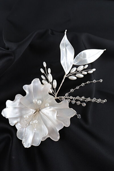 KEEBA Accesoriu pentru păr Helen Bride. Accesoriu de păr de logodnă din porțelan. Accesorii pentru păr Söz Nikah Kına. Coroana miresei