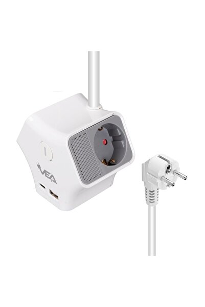 VEA VE-G903YC 3 مدخلات USB + مدخل من النوع C بطول 1.5 متر مع مفتاح