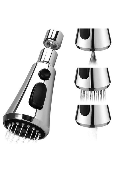 varioshop Aerator robinet pivotant VarioShop®, Universal, 3 Moduri de Pulverizare, Filet G1/2, Rotire 360°,