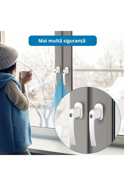 varioshop Universal handle for VarioShop® window, safety lock, set of keys and screws
