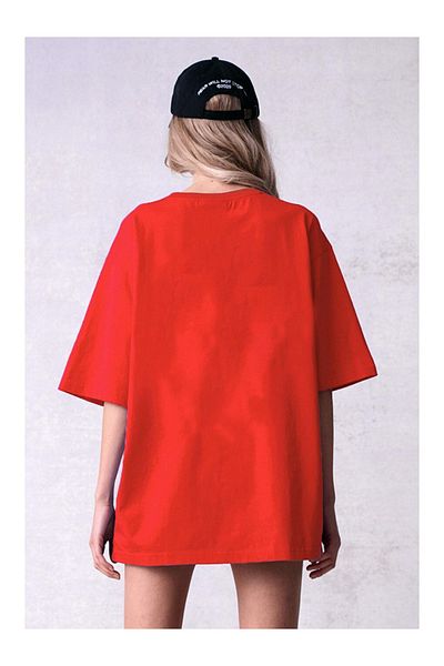 uyguntarz Βαμβακερό μπλουζάκι New York Printed Oversize