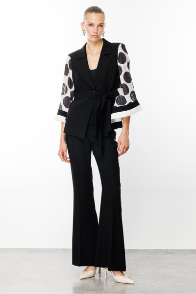 Moda İlgi Premium κομψό γυναικείο μπουφάν με πουά σχέδιο