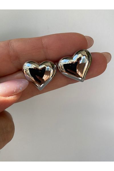 kurukafagift Heart Women's Earrings Studded Model