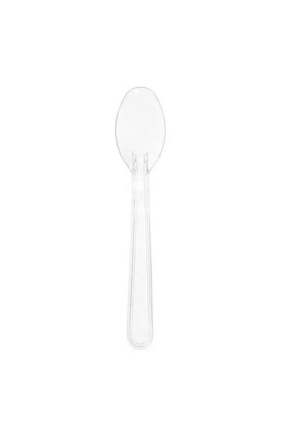 kidspartim Mica Transparent Ice Cream Spoon 2.6 Gr 50 Pieces