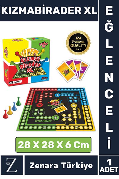 Zenara Premium New Year's Educational Intelligence Developer Strategic Nostalgic Game 2-4 Persons XL Kizmabirader