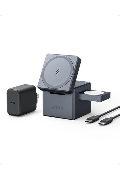 Anker 3-in-1 Cube Compatible with MagSafe - 15W Fast Charging