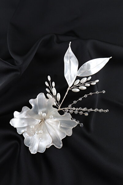 KEEBA Accesoriu pentru păr Helen Bride. Accesoriu de păr de logodnă din porțelan. Accesorii pentru păr Söz Nikah Kına. Coroana miresei