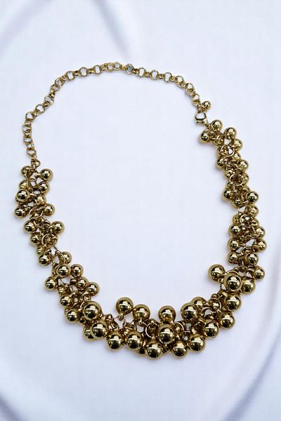 PETEK AKSESUAR Salkim Multi Mini Ball Metalized Bead Necklace