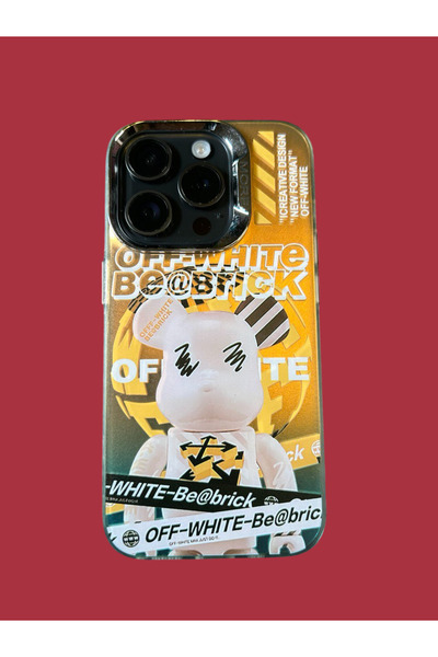 OFF WHITE Husa telefon compatibila cu Iphone 14 PRO, Off-White Be@Brichk