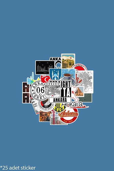 dadi ramba Ankara 06 Bullet Journal - Agenda - Planificator - Caiet - Autocolant pentru laptop - Pachet de autocolante