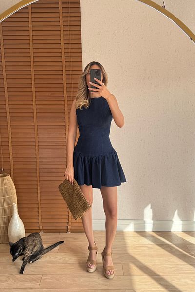 Mucios Rochie Carmen Mini Denim