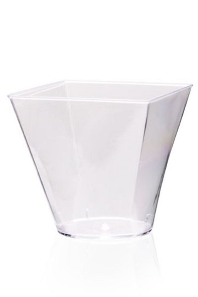 BeySüS Cubic Prism Bowl Mica Without Lid Presentation Container 20 Pcs 200 Cc