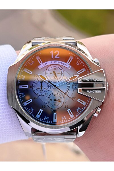 Ferrucci Steel Cord 3 Atm Water Resistant Special Design Men Wrist Watch Vs.Blkt.0363