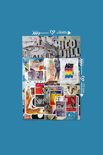 dadi ramba Art Magazine Bullet Journal - Agenda - Planner - Notebook - Laptop Sticker Sticker - Sticker Pack