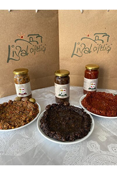 LİVAL ÇİFTLİĞİ Hatay Aşk'ı Seti (240 gr Biber Zengini, 230 gr Siyah Zengini, 230 gr Yeşil Zengini)