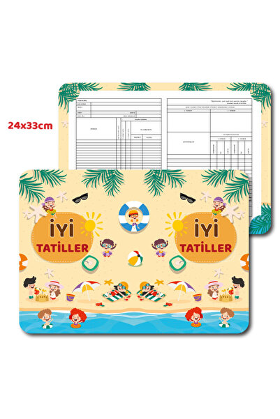 Minikbilgin Yayınları Beach Themed Carne Case (30 Pieces)
