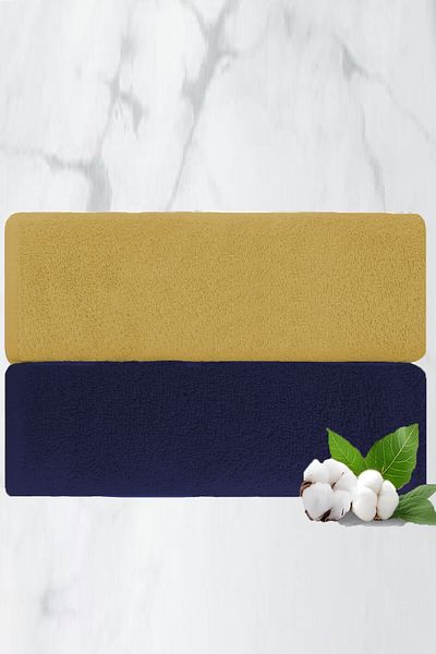 Mira Home Set of 2 Luxury Hand Face Towels 50X90 cm 100% Cotton Grammage Bejra