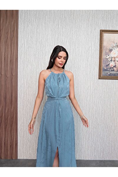 ESRAHELVACI Mint Patterned Belted Dress