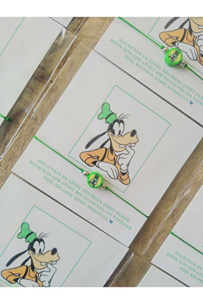 Nas Aksesuar Hediye Doğum Günü karne okul öncesi Kartlı  çocuk Bileklik karak...