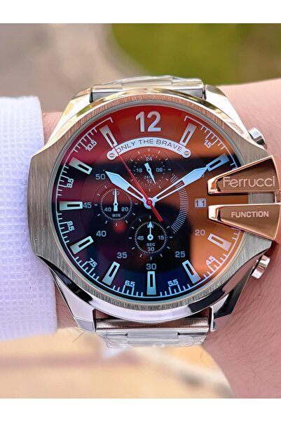 Ferrucci Steel Cord 3 Atm Water Resistant Special Design Men Wrist Watch Vs.Blkt.0362