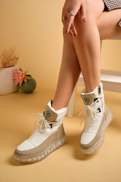 uway Women's Snow Boots - Water Resistant and Fur Inside